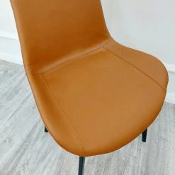Furniture Imports LTD Remus Tan Leather Dining Chair