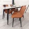 Furniture Imports LTD Remus Tan Leather Dining Chair 2 Furniture Imports LTD Remus Tan Leather Dining Chair