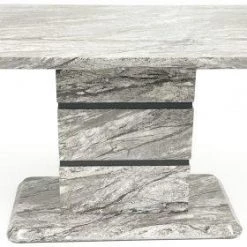 ASR INTERIOR Roseberry Dining Table (Marble Effect)