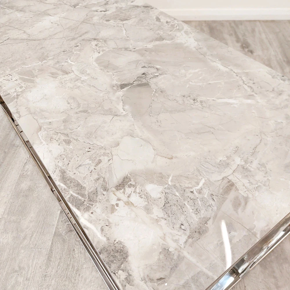 Furniture Imports LTD Stella Chrome Coffee Table With Stomach Ash Grey Sintered Top 5 Furniture Imports LTD Stella Chrome Coffee Table With Stomach Ash Grey Sintered Top