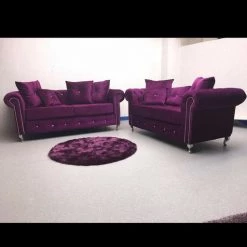 Velvetsofa RICHMONDS CHESTERFIELD FRENCH VELVET SOFA RANGE SOFAS
