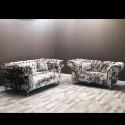 Velvetsofa CHELSEA LUSTRO CRUSHED VELVET SOFA RANGE