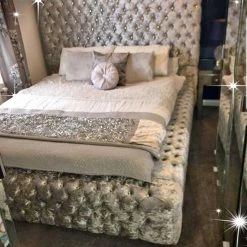 FIL Parklane Crushed Velvet Bed Frame BED COLLECTION