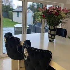 ASR INTERIOR SALE ITEMS Valentino Luxury Lion KnockerBack Barstool - 4 Colours