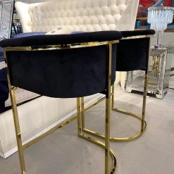 Furniture Imports LTD Hilton Luxury Metal Plating Barstool - 5 Colours