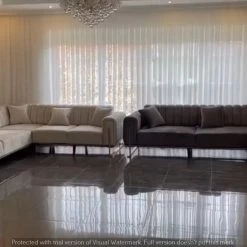 TURKISH Genova Corner Sofa Range In Plush Velvet DUBAI SOFA COLLECTION