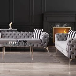 TURKISH Hermes Sofa Range Plush Velvet - Choose Combination