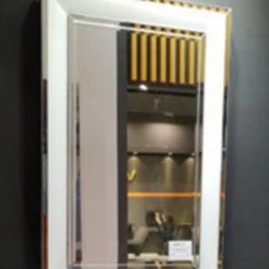 ASR INTERIOR White Frame Wall Mirror