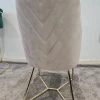 Furniture Imports LTD Yildiz Dining Chair Cream Velvet & Gold Legs REDUCED SALE ITEMS