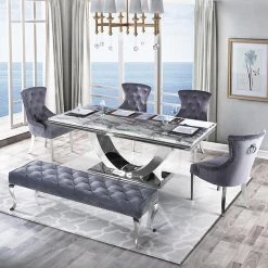 Furnish 365 Arial Dining Table ONLY - 3 Sizes - Many Colours