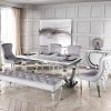 Furnish 365 Arianna Marble Dining Table Only