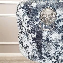 Furnish LUXURY BARSTOOLS Valentino Barstool Lustro Crushed Velvet 6 Furnish LUXURY BARSTOOLS Valentino Barstool Lustro Crushed Velvet