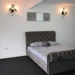 FIL SANTIAGO PLUSH VELVET BEDSTEAD BED COLLECTION