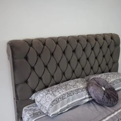 FIL SANTIAGO PLUSH VELVET BEDSTEAD BED COLLECTION