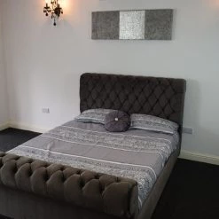 FIL SANTIAGO PLUSH VELVET BEDSTEAD BED COLLECTION