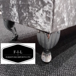 Furniture Imports LTD Crushed Velvet Chesterfield FootStool With CRYSTAL DIAMONDS Pouffe Footstool Living Room Footstool 13 Furniture Imports LTD Crushed Velvet Chesterfield FootStool With CRYSTAL DIAMONDS Pouffe Footstool Living Room Footstool