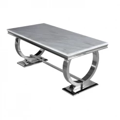 Furnish 365 Arianna Marble Dining Table Only