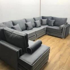 Velvetsofa Katrina French Velvet U Shape Corner Sofa