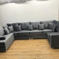 Velvetsofa Katrina French Velvet U Shape Corner Sofa