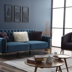 TURKISH DUBAI SOFA COLLECTION Amara 3+2 Sofa Range Plush Velvet - Choose Combination