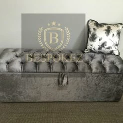 FIL OTTOMAN BOXES Crushed Velvet Ottoman Box