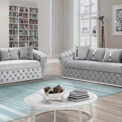 Furniture Imports LTD DUBAI SOFA COLLECTION Ambassador 3+2 Seater Plush Velvet