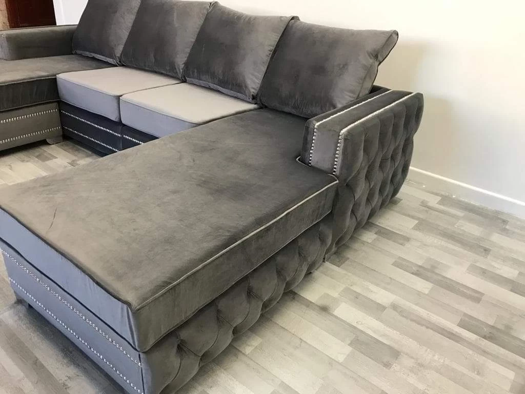 Velvetsofa SOFAS Ambassador Premium Velvet Double Chaise Corner Sofa Suite 11 Velvetsofa SOFAS Ambassador Premium Velvet Double Chaise Corner Sofa Suite