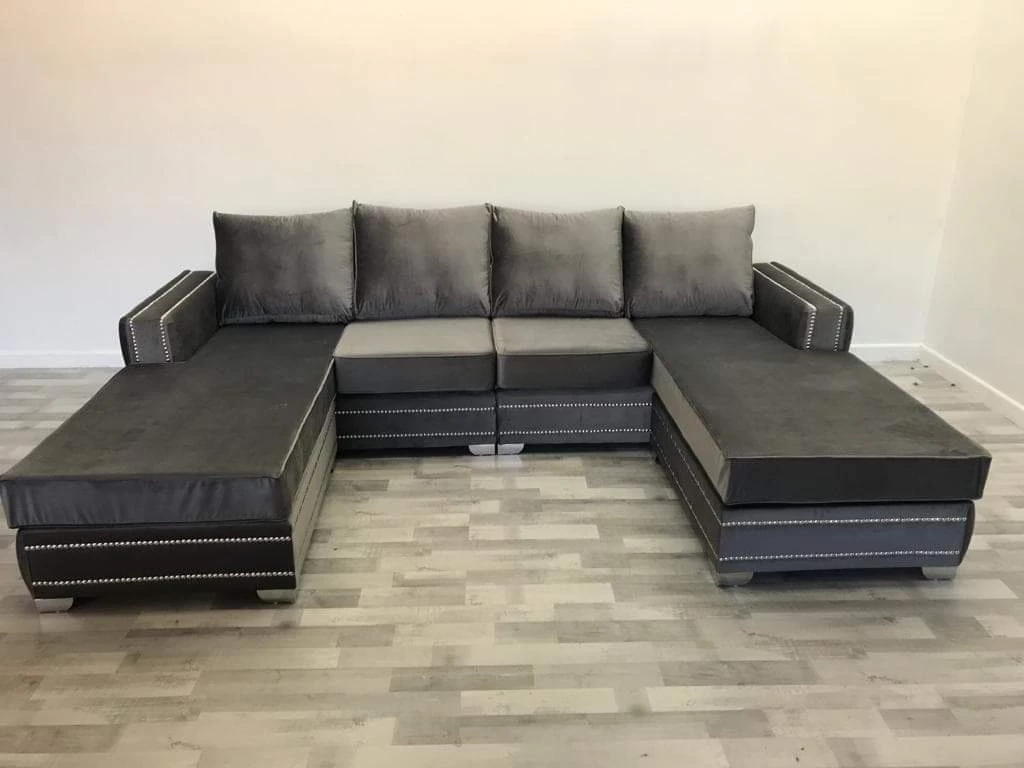 Velvetsofa SOFAS Ambassador Premium Velvet Double Chaise Corner Sofa Suite 8 Velvetsofa SOFAS Ambassador Premium Velvet Double Chaise Corner Sofa Suite