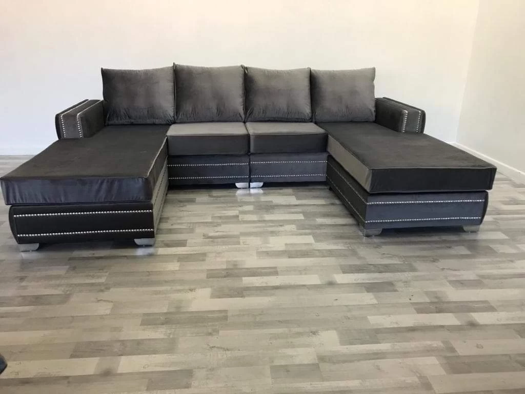 Velvetsofa SOFAS Ambassador Premium Velvet Double Chaise Corner Sofa Suite 10 Velvetsofa SOFAS Ambassador Premium Velvet Double Chaise Corner Sofa Suite