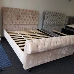 BESPOKEZ Santiago Plush Velvet Bedstead 21 BESPOKEZ Santiago Plush Velvet Bedstead