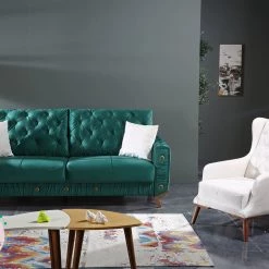 Furniture Imports LTD Avlon 3+2 Sofa Range Plush Velvet - Choose Combination